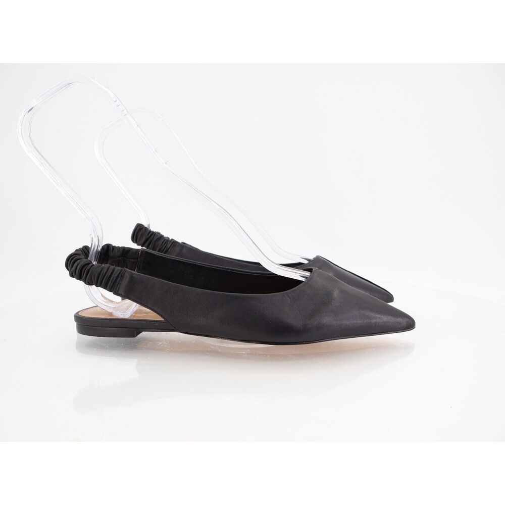 Sam Edelman Black Pointed Toe Slingback Flats - Picture 2 of 10